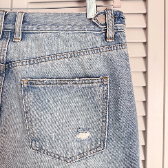 We The Free Free People Regular Mid Rise Blue Jeans Distressed Slouchy Size 29 - Picture 7 of 11